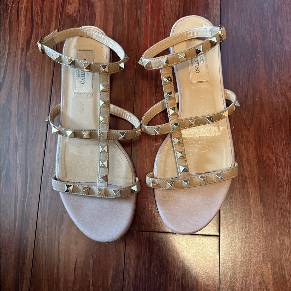 Valentino studded sandals size 37
